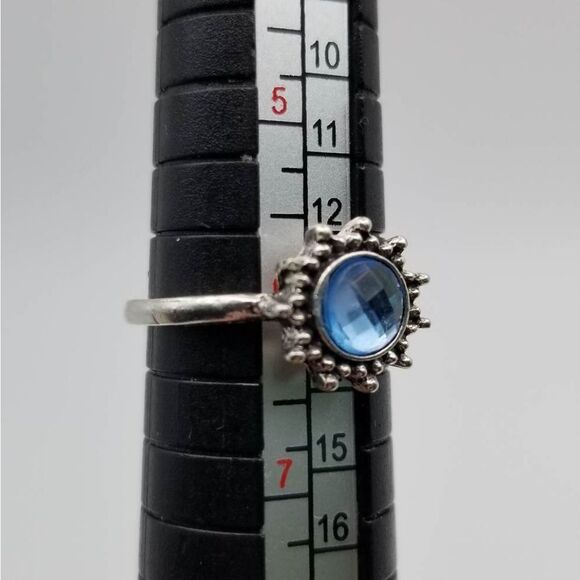Sapphire galaxy rising sun ring size 6‎ R145 - Picture 2 of 4